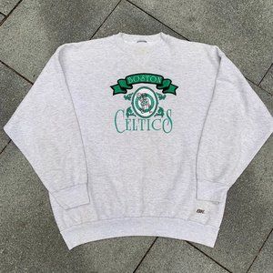 Vintage 90s Boston Celtics embroidered crew sweats